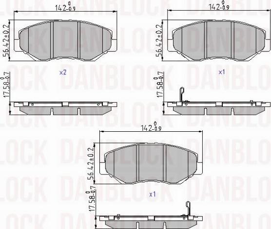 DAN-BLOCK DB 510699 - Jarrupala, levyjarru inparts.fi