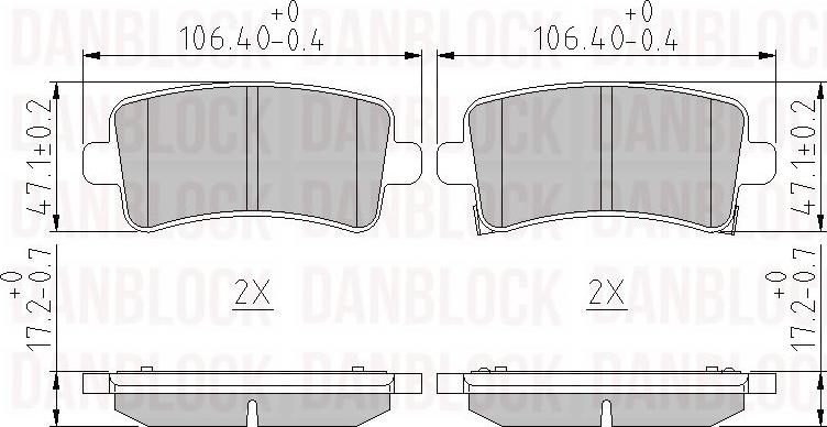 DAN-BLOCK DB 510690 - Jarrupala, levyjarru inparts.fi