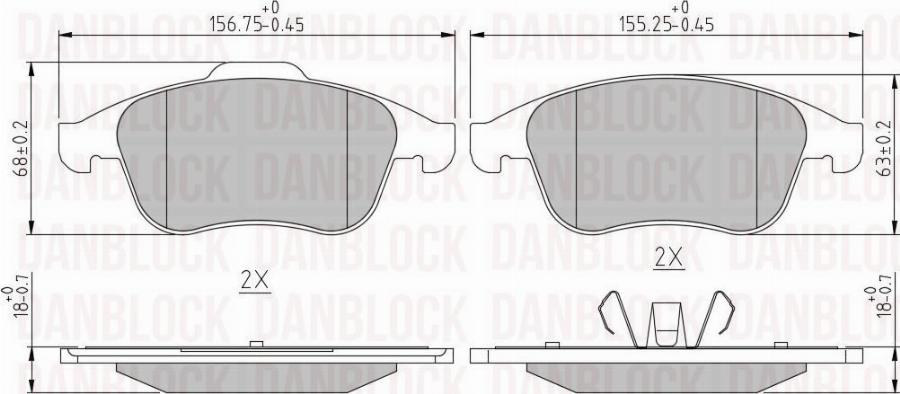 DAN-BLOCK DB 510698 - Jarrupala, levyjarru inparts.fi