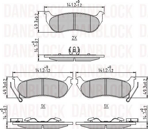 DAN-BLOCK DB 510644 - Jarrupala, levyjarru inparts.fi