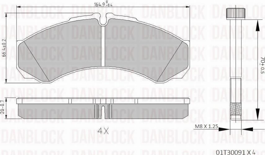 DAN-BLOCK DB 510641 - Jarrupala, levyjarru inparts.fi