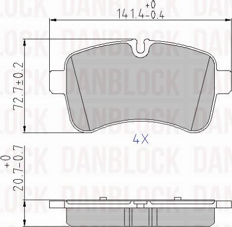 DAN-BLOCK DB 510663 - Jarrupala, levyjarru inparts.fi