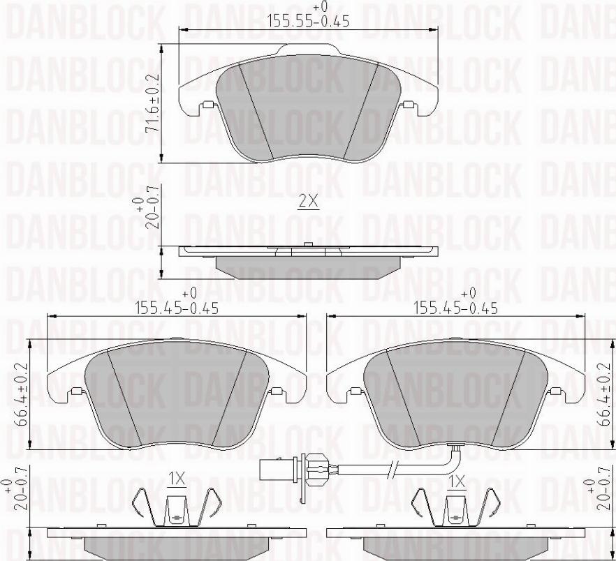 DAN-BLOCK DB 510605 - Jarrupala, levyjarru inparts.fi