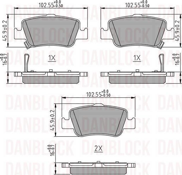 DAN-BLOCK DB 510607 - Jarrupala, levyjarru inparts.fi