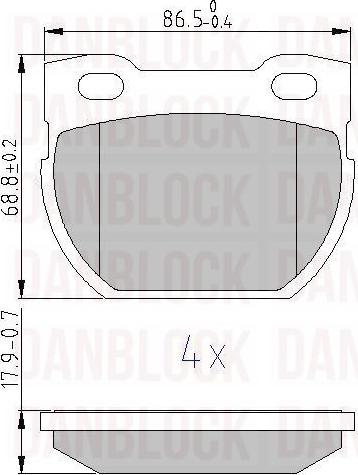 DAN-BLOCK DB 510639 - Jarrupala, levyjarru inparts.fi