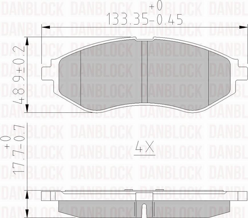 DAN-BLOCK DB 510635 - Jarrupala, levyjarru inparts.fi