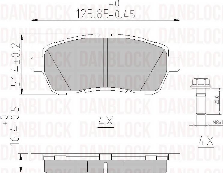 DAN-BLOCK DB 510630 - Jarrupala, levyjarru inparts.fi