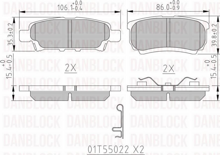 DAN-BLOCK DB 510632 - Jarrupala, levyjarru inparts.fi