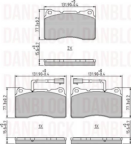 DAN-BLOCK DB 510637 - Jarrupala, levyjarru inparts.fi