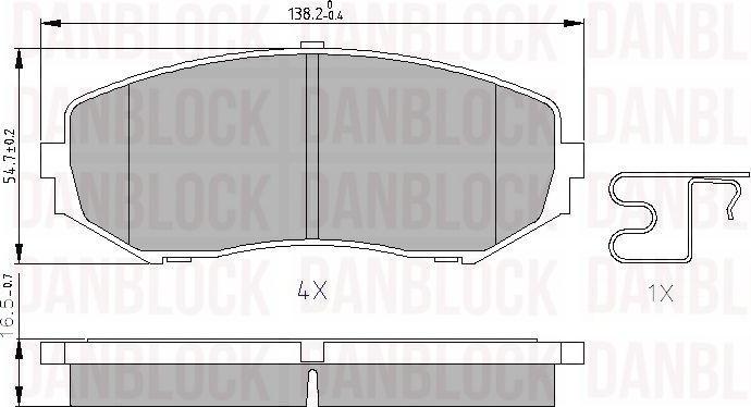 DAN-BLOCK DB 510624 - Jarrupala, levyjarru inparts.fi