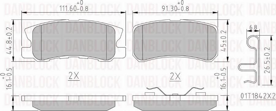 DAN-BLOCK DB 510622 - Jarrupala, levyjarru inparts.fi