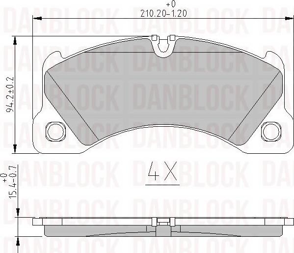 DAN-BLOCK DB 510674 - Jarrupala, levyjarru inparts.fi