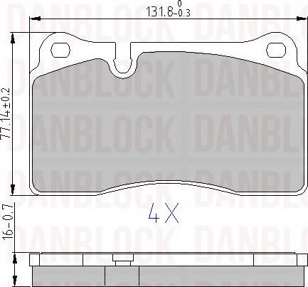 DAN-BLOCK DB 510671 - Jarrupala, levyjarru inparts.fi