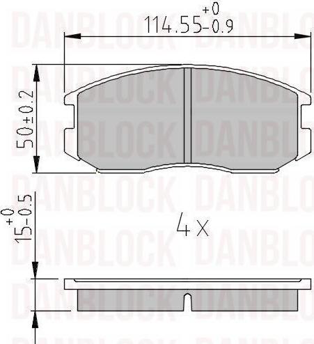 DAN-BLOCK DB 510094 - Jarrupala, levyjarru inparts.fi