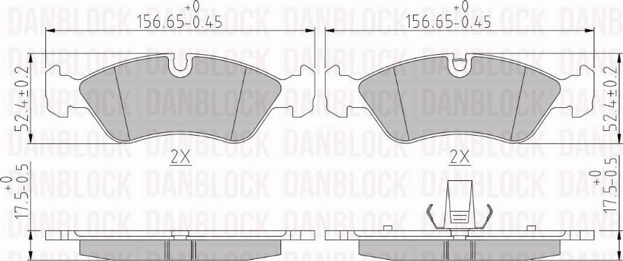 DAN-BLOCK DB 510058 - Jarrupala, levyjarru inparts.fi