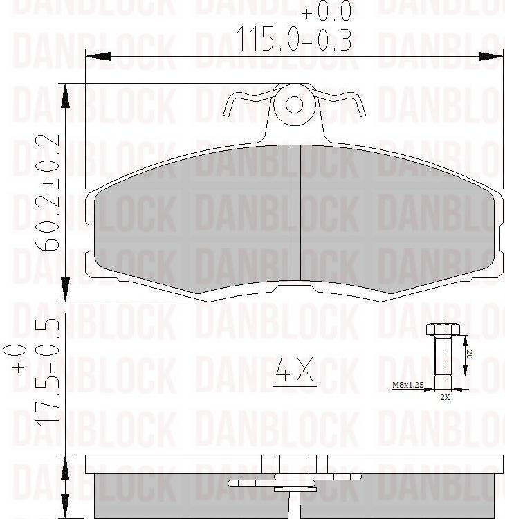 DAN-BLOCK DB 510062 - Jarrupala, levyjarru inparts.fi