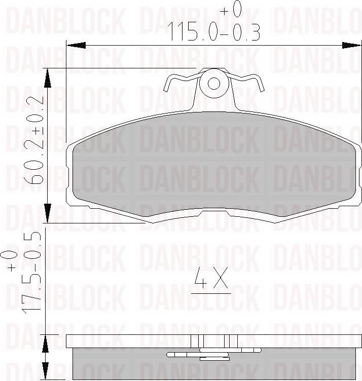 DAN-BLOCK DB 510004 - Jarrupala, levyjarru inparts.fi