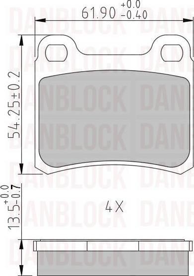 DAN-BLOCK DB 510008 - Jarrupala, levyjarru inparts.fi