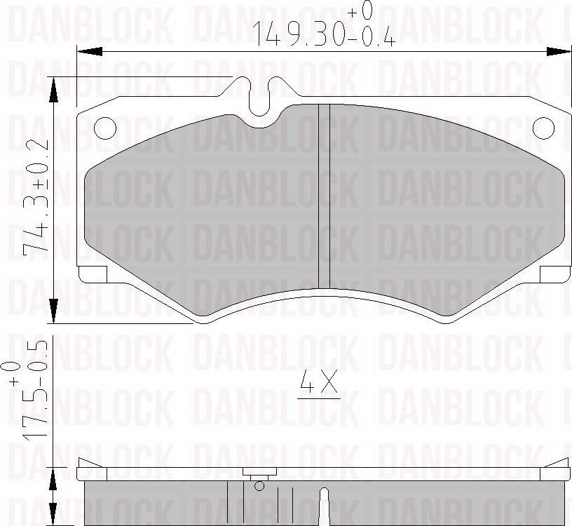 DAN-BLOCK DB 510015 - Jarrupala, levyjarru inparts.fi