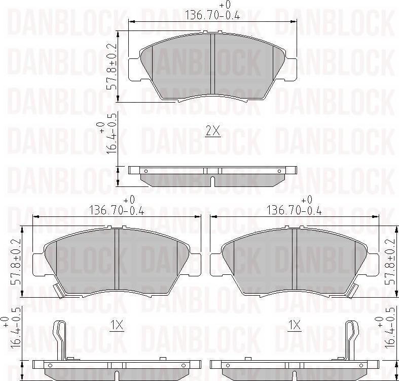 DAN-BLOCK DB 510080 - Jarrupala, levyjarru inparts.fi