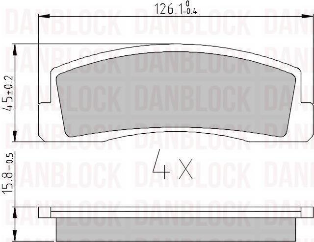 DAN-BLOCK DB 510024 - Jarrupala, levyjarru inparts.fi