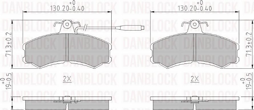 DAN-BLOCK DB 510079 - Jarrupala, levyjarru inparts.fi