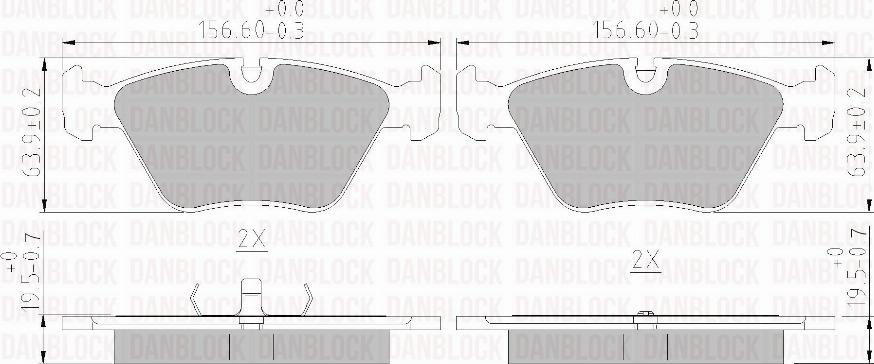 DAN-BLOCK DB 510074 - Jarrupala, levyjarru inparts.fi