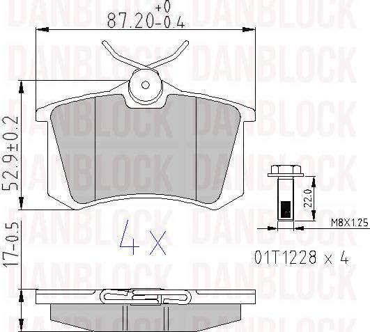 DAN-BLOCK DB 510070 - Jarrupala, levyjarru inparts.fi