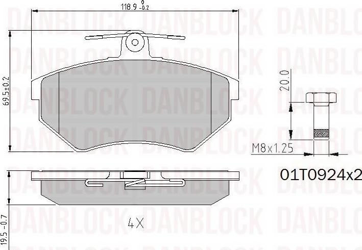 DAN-BLOCK DB 510159 - Jarrupala, levyjarru inparts.fi