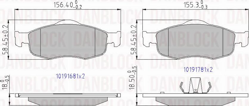 DAN-BLOCK DB 510166 - Jarrupala, levyjarru inparts.fi