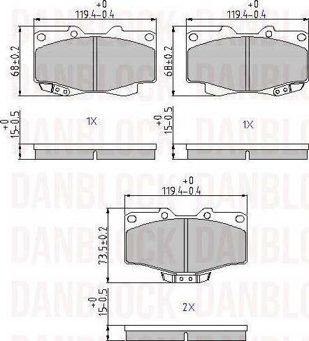 DAN-BLOCK DB 510105 - Jarrupala, levyjarru inparts.fi