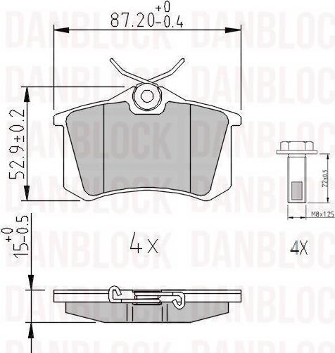 DAN-BLOCK DB 510106 - Jarrupala, levyjarru inparts.fi