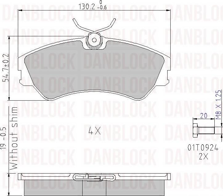 DAN-BLOCK DB 510101 - Jarrupala, levyjarru inparts.fi