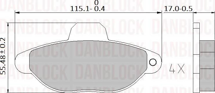 DAN-BLOCK DB 510108 - Jarrupala, levyjarru inparts.fi