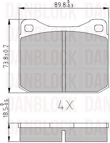 DAN-BLOCK DB 510111 - Jarrupala, levyjarru inparts.fi