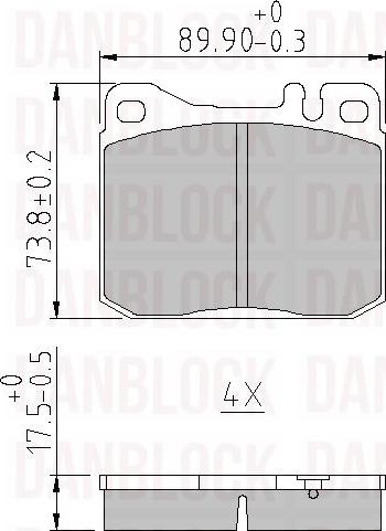 DAN-BLOCK DB 510112 - Jarrupala, levyjarru inparts.fi