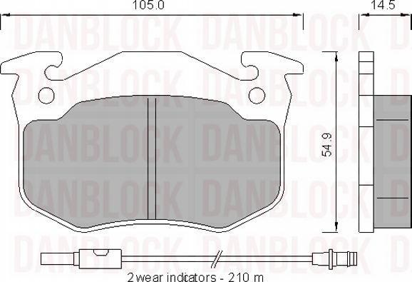 DAN-BLOCK DB 510186 - Jarrupala, levyjarru inparts.fi