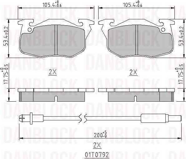 DAN-BLOCK DB 510187 - Jarrupala, levyjarru inparts.fi