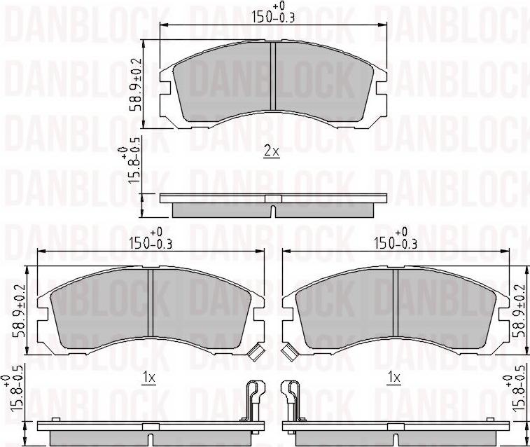 DAN-BLOCK DB 510136 - Jarrupala, levyjarru inparts.fi