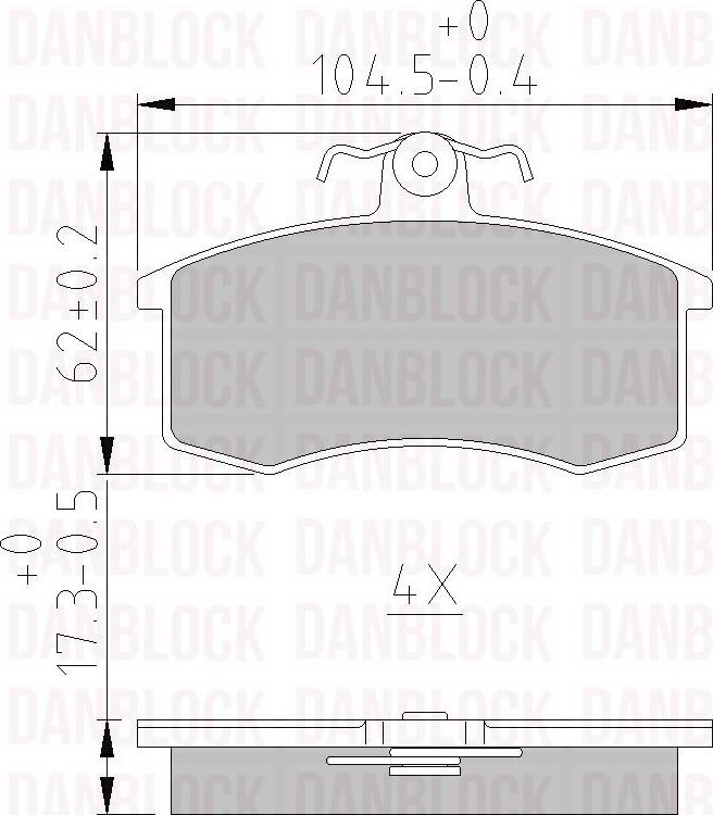 DAN-BLOCK DB 510130 - Jarrupala, levyjarru inparts.fi