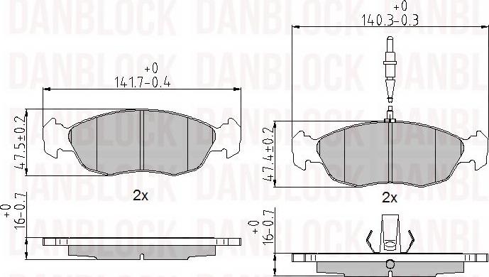 DAN-BLOCK DB 510133 - Jarrupala, levyjarru inparts.fi