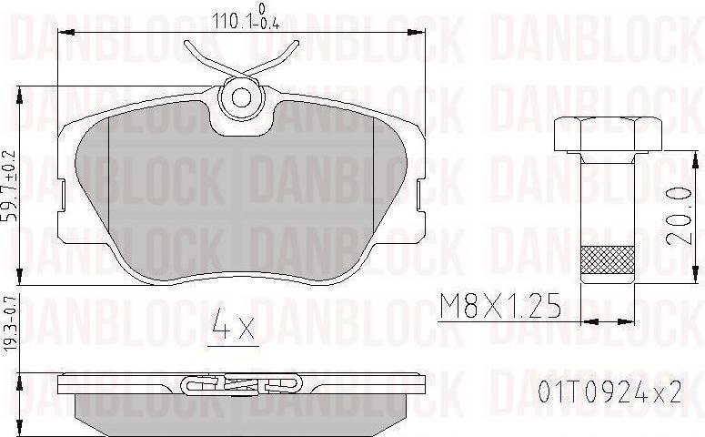 DAN-BLOCK DB 510129 - Jarrupala, levyjarru inparts.fi