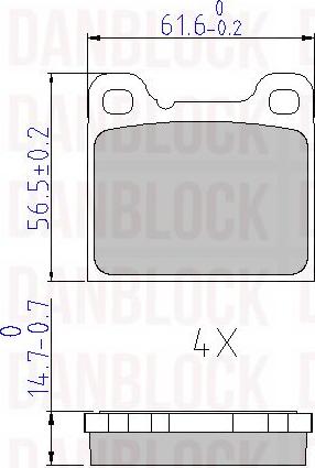 DAN-BLOCK DB 510126 - Jarrupala, levyjarru inparts.fi