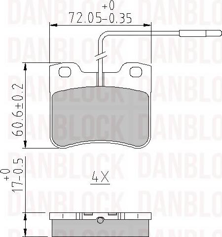 DAN-BLOCK DB 510123 - Jarrupala, levyjarru inparts.fi