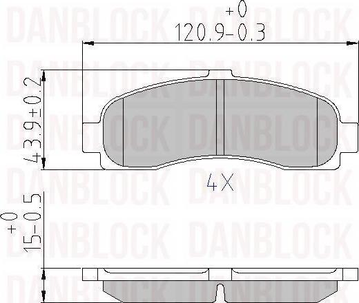 DAN-BLOCK DB 510175 - Jarrupala, levyjarru inparts.fi