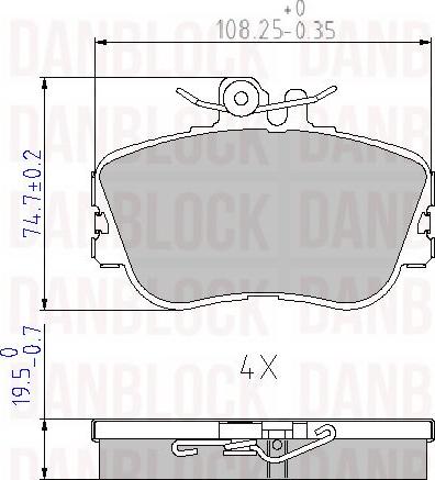 DAN-BLOCK DB 510171 - Jarrupala, levyjarru inparts.fi