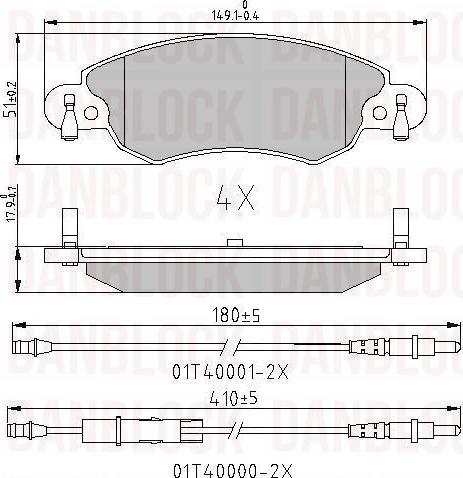 DAN-BLOCK DB 510841 - Jarrupala, levyjarru inparts.fi