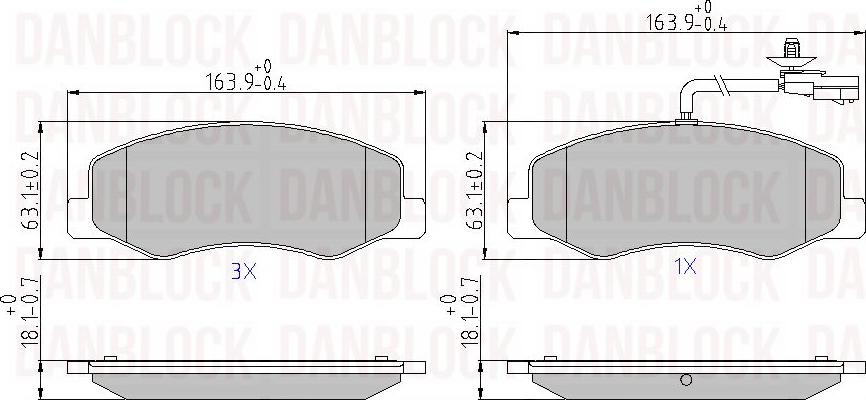 DAN-BLOCK DB 510865 - Jarrupala, levyjarru inparts.fi