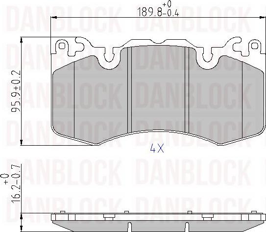 DAN-BLOCK DB 510863 - Jarrupala, levyjarru inparts.fi