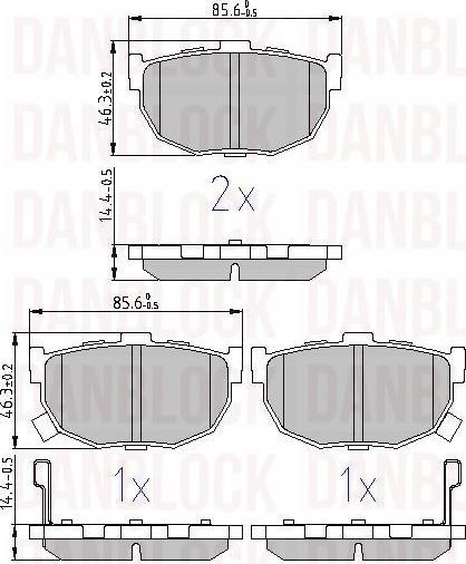 DAN-BLOCK DB 510806 - Jarrupala, levyjarru inparts.fi